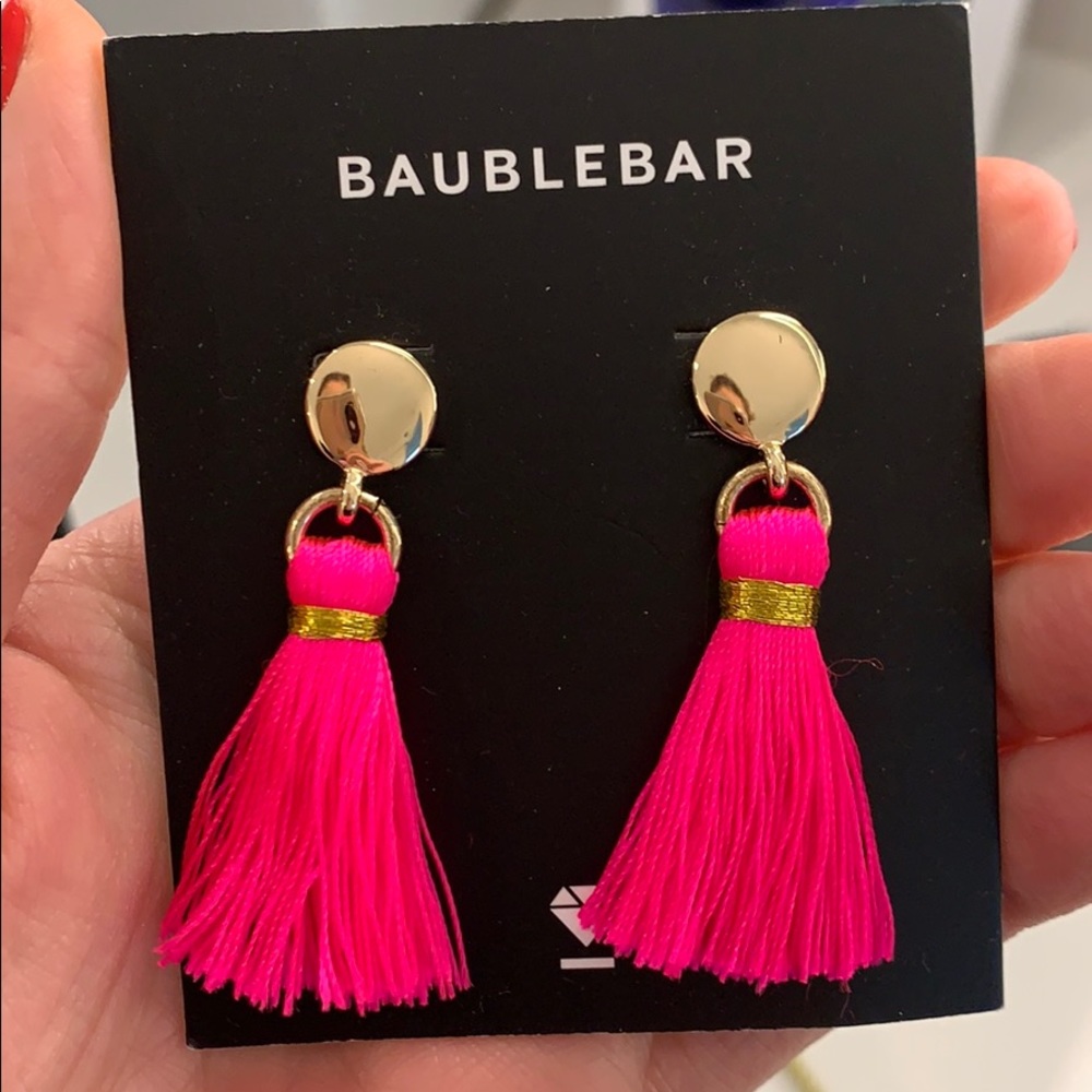 NWT Bauble Bar Tassel Earrings